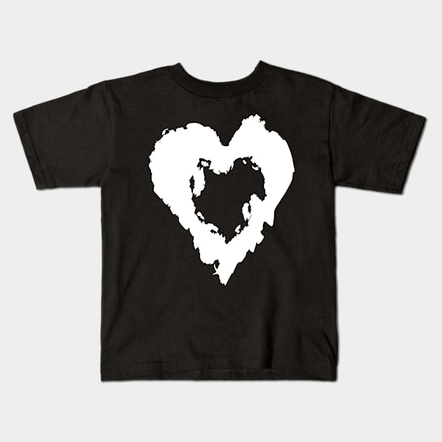 heart Kids T-Shirt by Rasheba